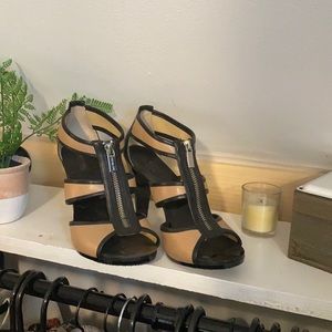 Michael Kors zip up heels